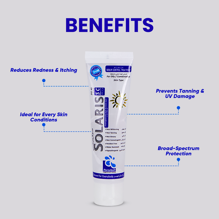 Solaris SC Transparent Sunscreen Gel 45ml