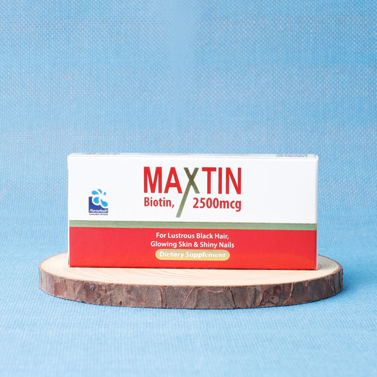 Maxtin Biotin 2500mcg ( Improves infrastructure of hair, skin, and nails )