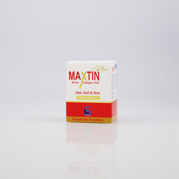 Maxtin Plus  Biotin, Collagen, Vitamin E  ( Herbal/nutraceutical product )